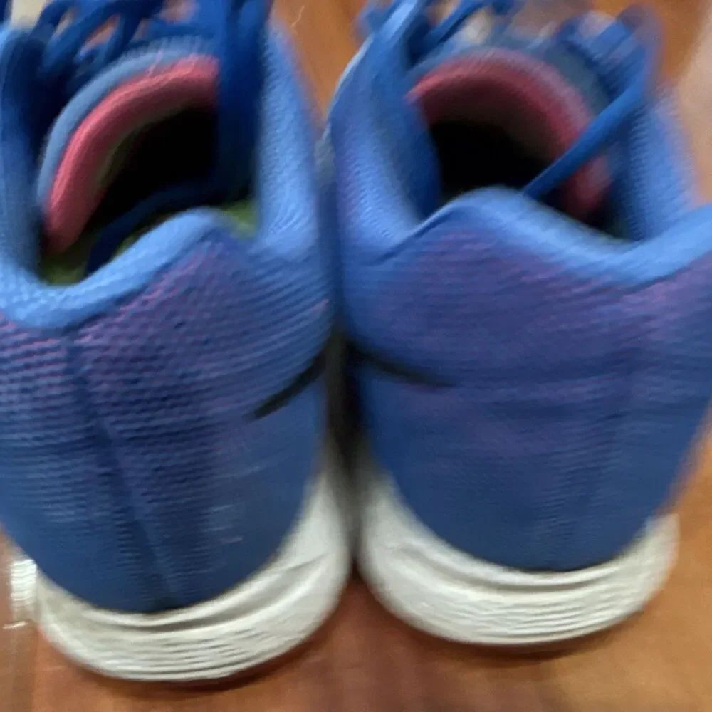 Nike women’s Blue Gray Black Low Top Lace-Up Mesh Running Sneakers size 7.5 - Picture 9 of 14